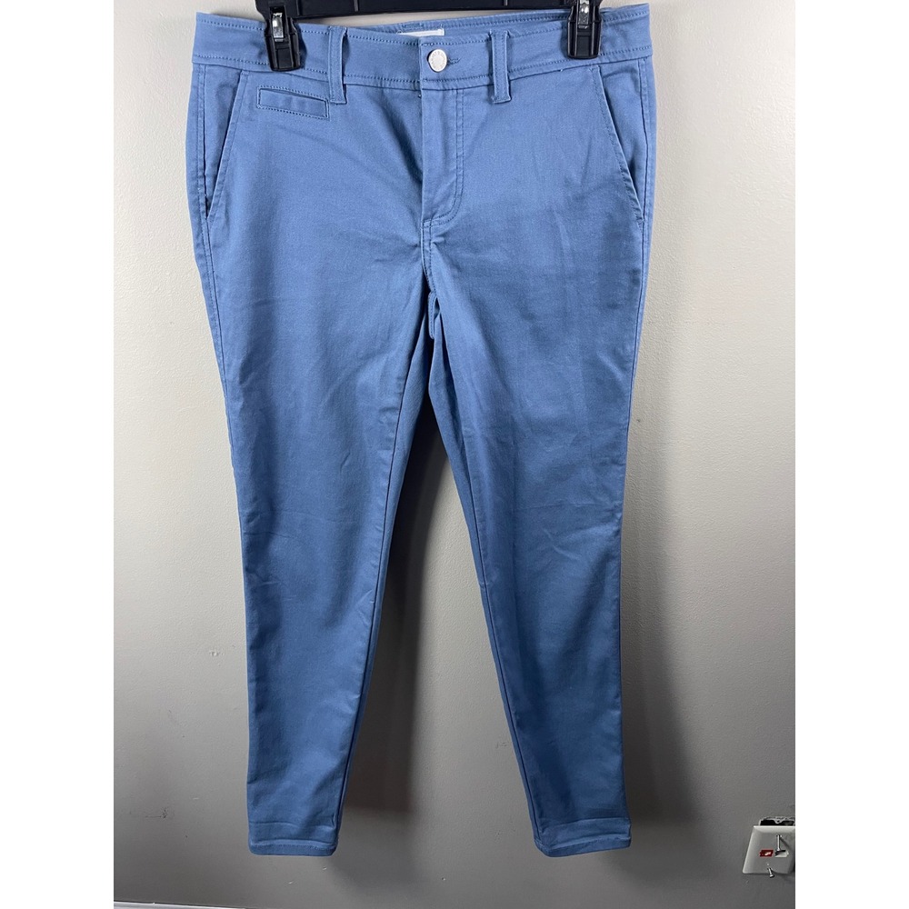Market & Spruce Blue Skinny Chino  Mid Rise career casual preppy minimalist chic